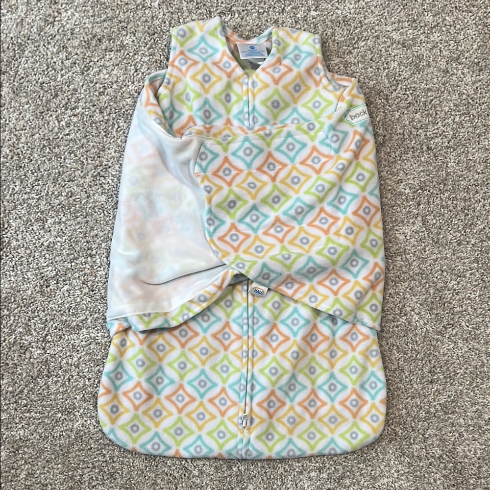 Halo Kids Pajamas Sleep Sack - Multicolor Diamond Pattern
